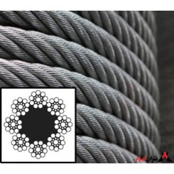 سیم بکسل آسانسوری 19*8 با مغزی کنفی